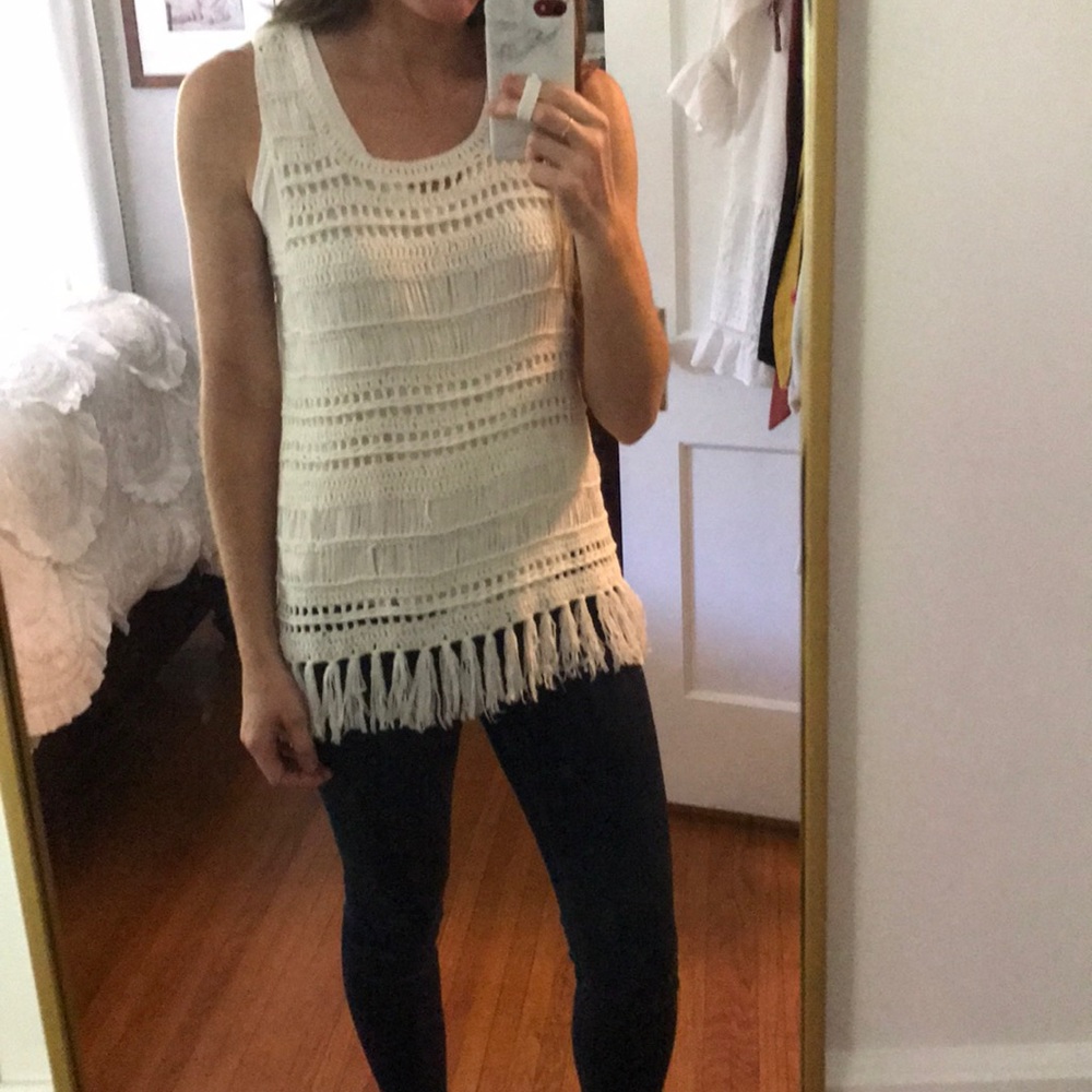 Fringe tank top
